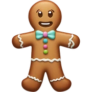Pastel gingerbread man sticker