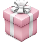 Light pink Christmas gifts under a white Christmas tree  sticker
