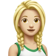 blond sport girl sticker