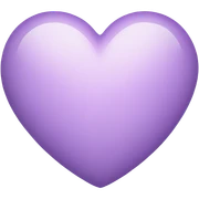 Light purple heart sticker
