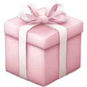 Light pink Christmas gifts under a white Christmas tree  sticker