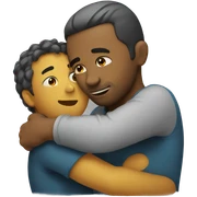 Hugging sticker