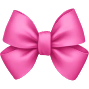 pink bow sticker