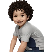 happy boy in casual outfit sticker
