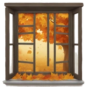 autumn window sticker
