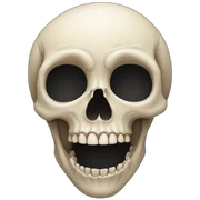 skull heart sticker