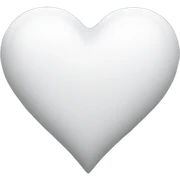 white heart sticker