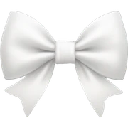 White bow sticker