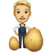 balerine with potato sticker