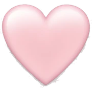 light pink heart sticker