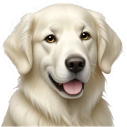 white golden retriever  sticker