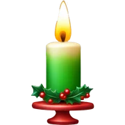 christmas candle sticker