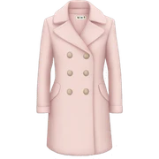 Pale pink petite coat sticker