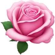 pink rose sticker