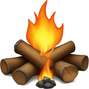 Campfire sticker