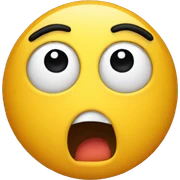 Shocked face sticker