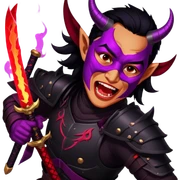 Demon-Horned Warrior sticker