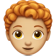 Red haired girl sticker