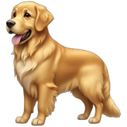 dog golden retriever sticker