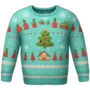 christmas sweater sticker
