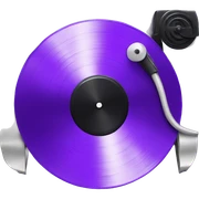purple record sticker