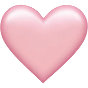 Light pink heart sticker