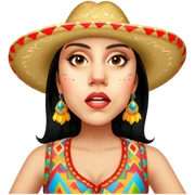 Fiestero with Sombrero sticker