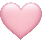 light pink heart sticker