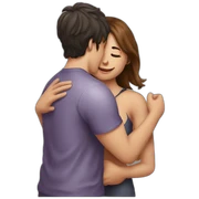 palyboy love hug anthoer girl kiss sticker