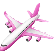 pink airplane sticker