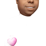 heartfelt male muse portrait sticker