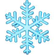 blue snowflake sticker