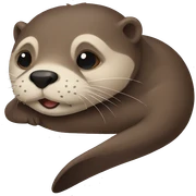 Tired otter sticker