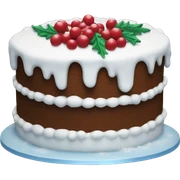 Winter cake sticker