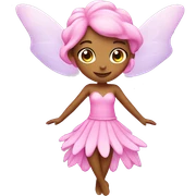 pink fairy with stars sticker