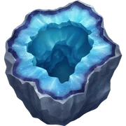 Blue geode  sticker