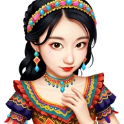 Folkloric Dancer sticker