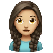 brunette girl  sticker