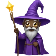 Purple wizard sticker
