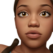 realistic portrait of a girl sticker