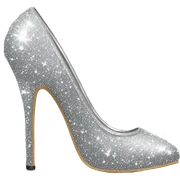 Silver sparkly high heels  sticker