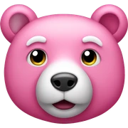 Pink bear sticker