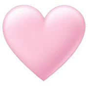 light pink heart  sticker