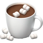 Hot chocolate with marshmallows  sticker