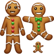 Gingerbread man sticker