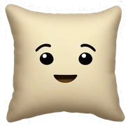beige pillow sticker