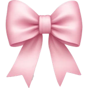 Light pink bow sticker