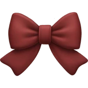 Dark red iPhone bow sticker