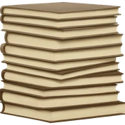 neutral book stack  sticker