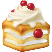 cream pastry sticker